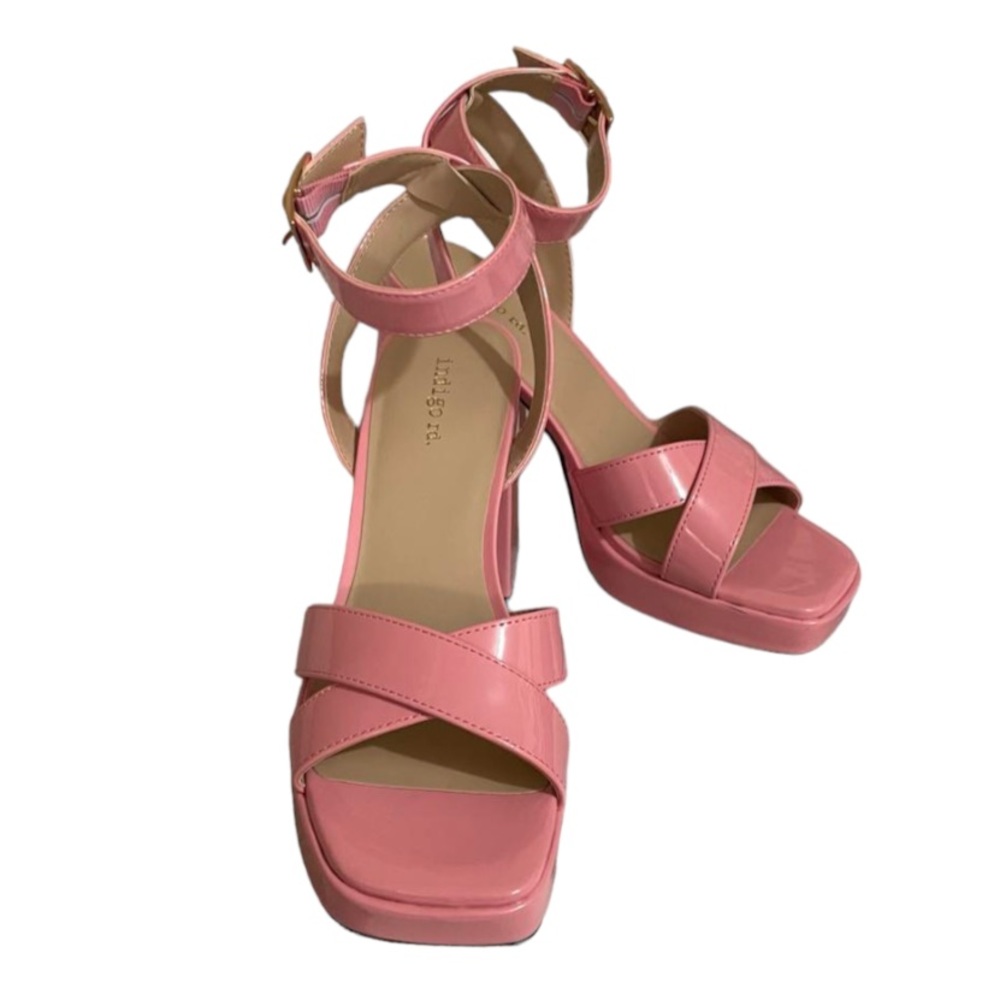 Indigo Rd Pink Block Heel NWT